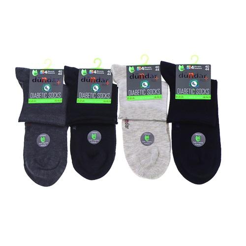 Dündar 5985 Erkek Bambu Dikişsiz Likralı Diyabetik Konç Patik Çorap