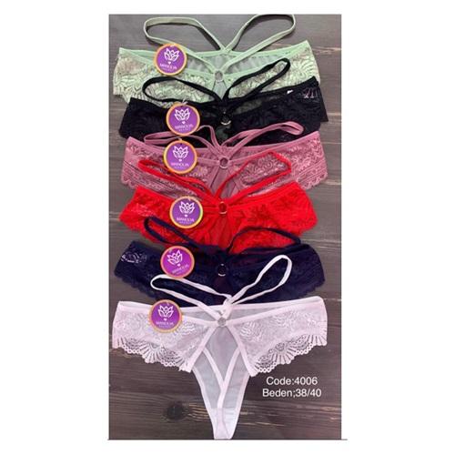 Manolya Secret 4006 Bayan Dantelli Külot M