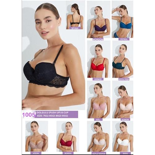 DP De Pier 1005 Bayan Dantelli Dolgulu Sütyen 75-90