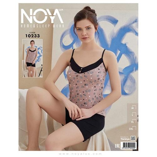 Noya Lüx 10233 Bayan Ring Viskon İp Askılı Şortlu Takım M-2XL