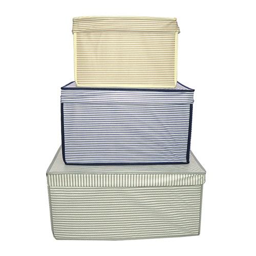 Vaybe Çok Maxi Çizgili Saklama Kutusu Ebatı 40x50x30