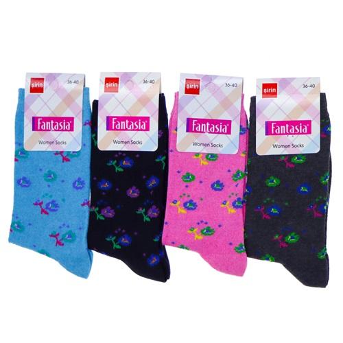 Şirin Fantasia 0640 Bayan Likralı Mevsimlik Soket Çorap