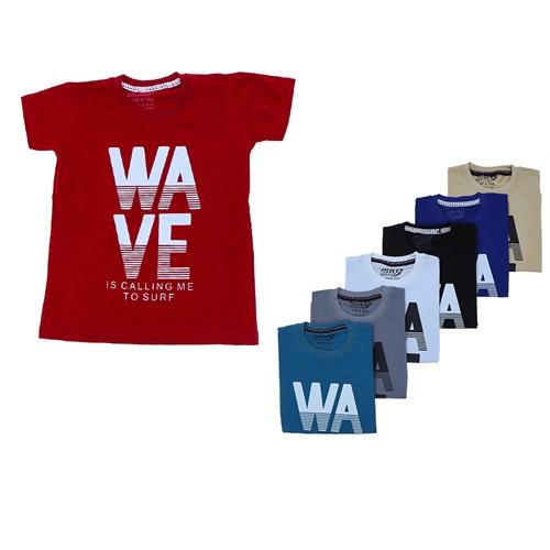 Kardeşler-Erkek Çocuk Wa We Baskılı Penye Sweat Tişört 5-8 Yaş