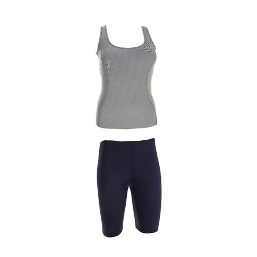 Estiva 2569 902 Bayan Çizgili Taytkini Mayo M-4XL