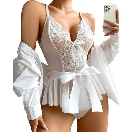 Lily Bicnca 968 Bayan Fantazi Dantelli Babydoll Gecelik