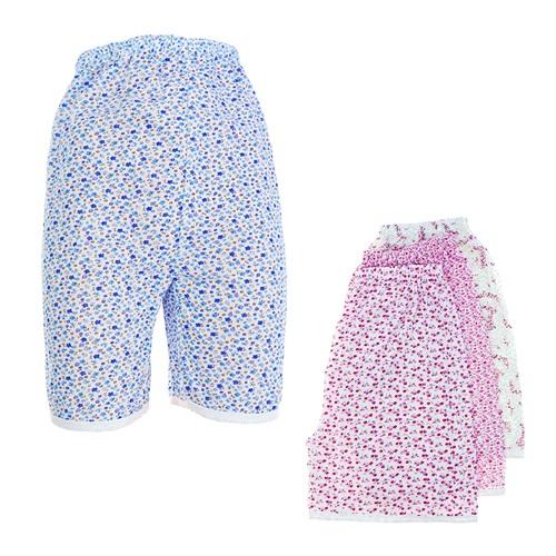 Elit Zümrüt Bayan Desenli Kısa Düz Paça Dizlik Tek Alt M-L-XL