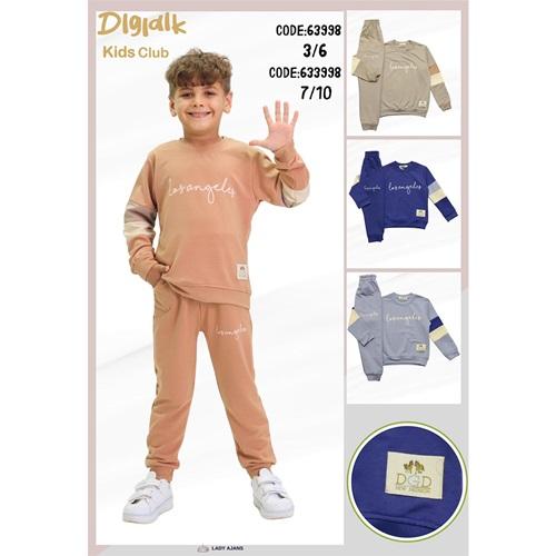 Dıgıdık Kids 102348 Erkek Çocuk Penye 2 İp Losangeles Baskılı Takım 3-6 Yaş