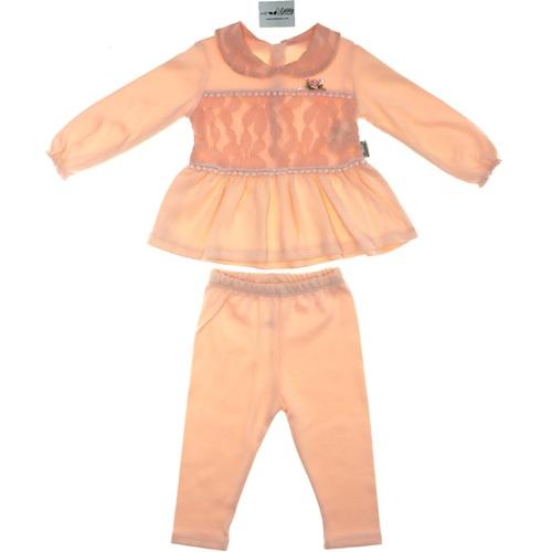 374 Kız Çocuk Kordonlu Tunik Takım 6-9-12 Ay