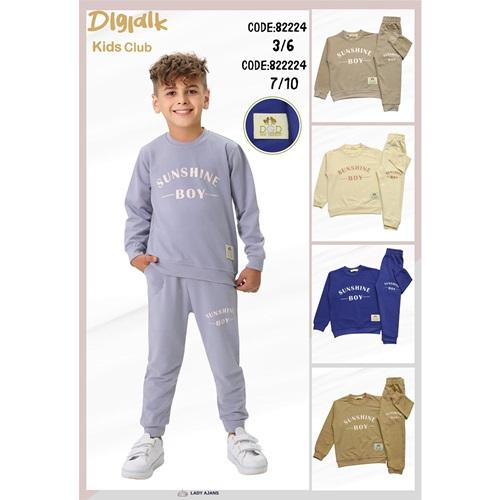 Dıgıdık Kids 2171114 Erkek Çocuk Penye 2 İp Sunshıne Boy Baskılı Takım 7-10 Yaş