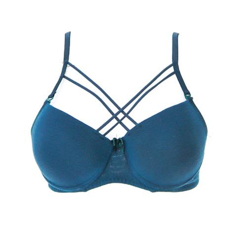 DP De Pier 2016 Bayan Çift Çapraz İpli Dolgusuz Sütyen 80-95