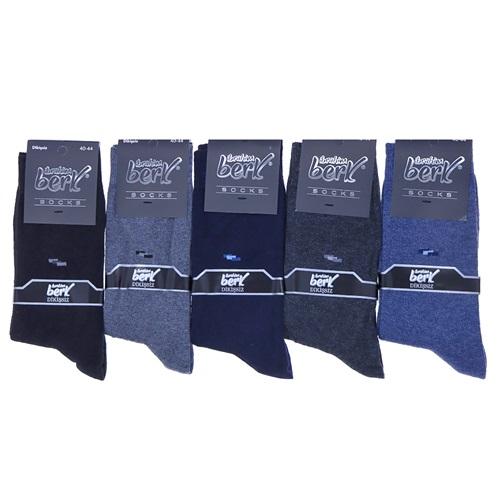 İbrahim Berk 7709 Erkek Dikişsiz Likralı Soket Çorap