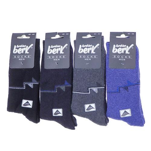 İbrahim Berk 0006 Erkek Likralı Havlu Soket Çorap