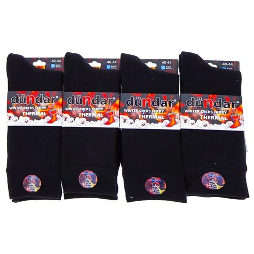 Dündar Plus 7019 Erkek Likralı Dikişsiz Termal Havlu Soket Çorap