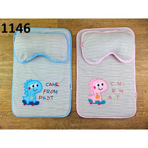 Akyüz 1146 Bebe Çizgili Dinozor Nakışlı Alt Açma 0-1 Yaş