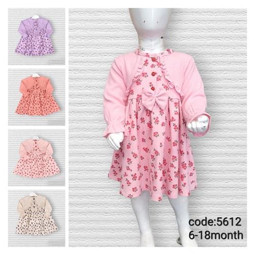 Lupita 5612 Kız Çocuk Waffel Sahte Bolerolu 1-4 Yaş