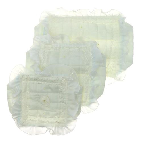 Havinland Güpürlü 3 Lü Bohça Hurcu - Ekru - PAKET İÇİ TEK RENK