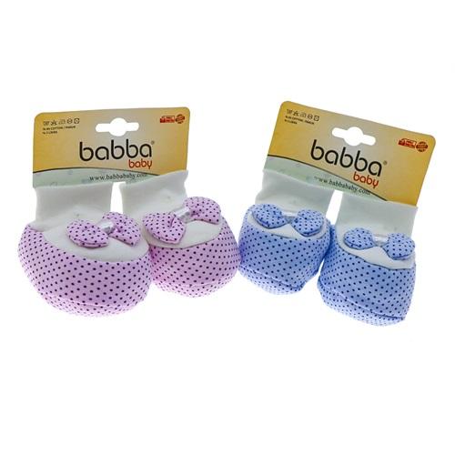 Babba Baby 0025 Bebe Penye 12 Li Puanlı Patik 0-3 Ay