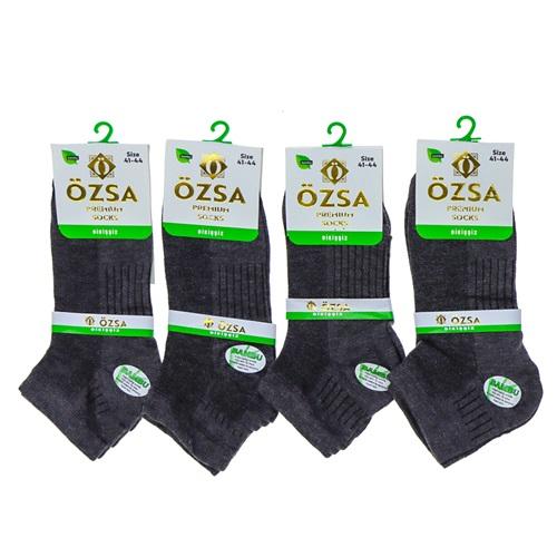 Özsa 2073 Erkek Bambu Likralı 200 İğne Dikişşiz Patik Çorap (Kutulu) - Karışık Renk - ASORTİ