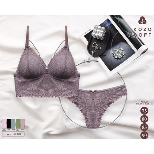 Koza 80340 Bayan Desteksiz Wıld Brave Sütyen Takımı 70-90