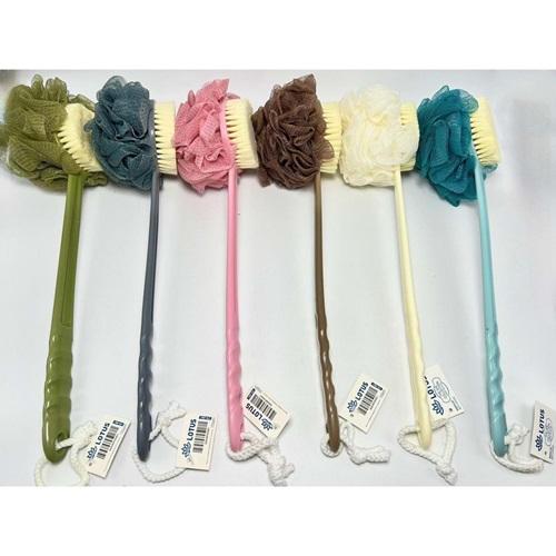 Lotus Taraflı Saplı Banyo Lifi