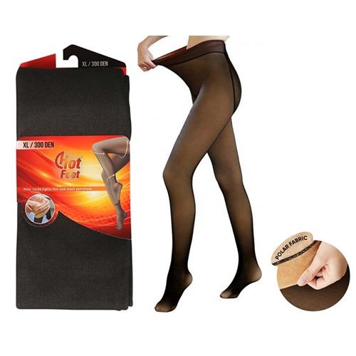 Tıghts Bayan 300 Den İçi Polarlı İnce Ten Görünümlü Külotlu Çorap (250 Gr)