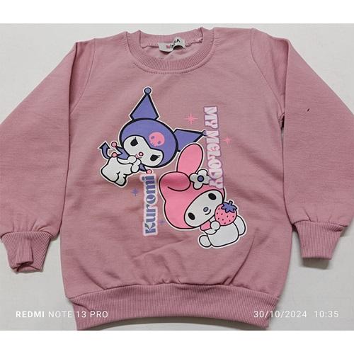 Minika Kız Çocuk 2 İp Baskılı Sweat 3-10 Yaş