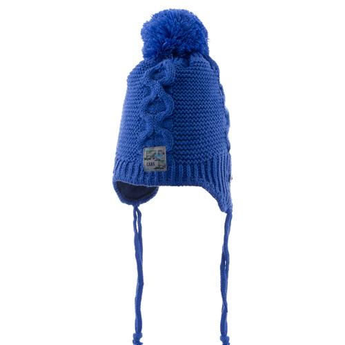 Kitti P-K23110-06 Erkek Bebe Kulaklı Triko Bere 0-18 Ay