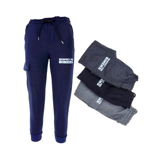 Paris Kids 7037 Erkek Çocuk Openent Bikers Baskılı Tek Kargo Cepli Eşofman Alt 13-16 Yaş