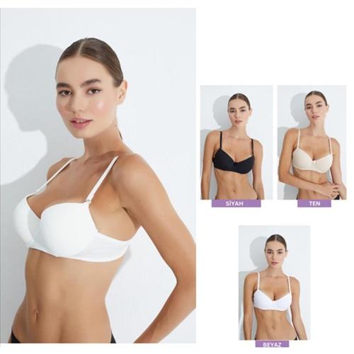 Dökmetaş 12001 Bayan Mikro Lüx Dolgulu Sütyen 80-90