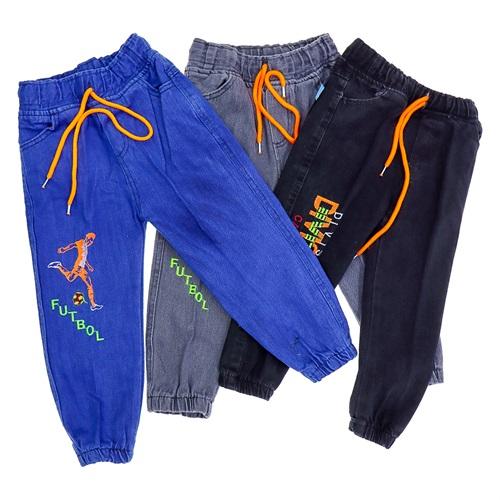 Dnz Erkek Çocuk Lastikli Cepli Kot Pantolon 3-6 Yaş