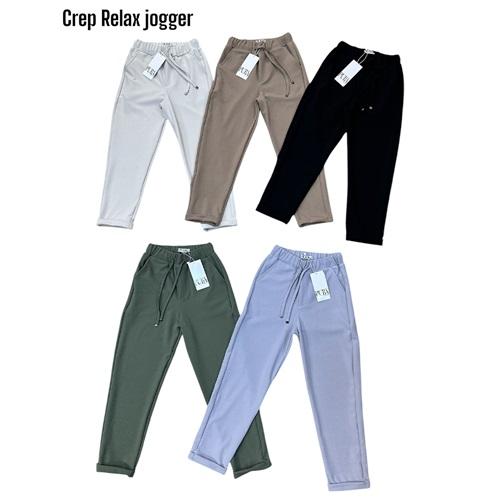 Puba 1427-1 Erkek Çocuk Crepe Jogger Pantolon 6-10 Yaş