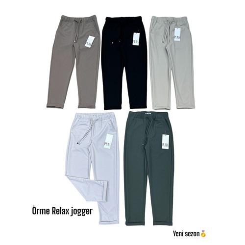 Puba 1426-2 Erkek Çocuk Örme Relax Jogger Pantolon 11-15 Yaş