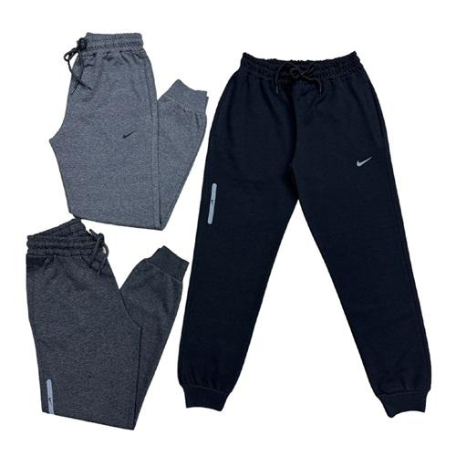 LYC 2136 Erkek Çocuk Genç Boy Nıke Baskılı Ribana Eşofman Alt 5-8 Yaş