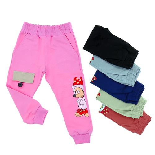 Nirvana 24102 Kız Çocuk Penye Minnie Mouse Baskılı Eşofman Altı 2-5 Yaş