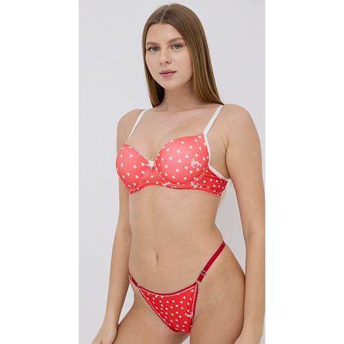 Love Secret Bayan LS Kalp Desenli Destekli Micro Lolita Sütyen Takım 75-90