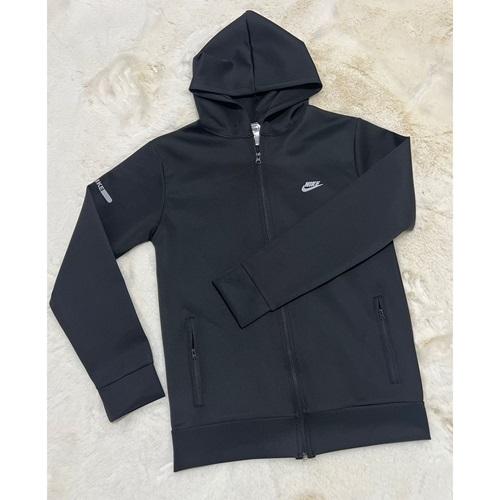 Helen 002 Erkek Scuba Nıke Baskılı Kapşonlu Fermuarlı Ceket S-2XL