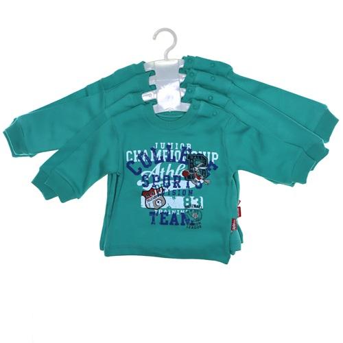 8001 Erkek Penye Baskılı Badi 3-6-9-12 AY