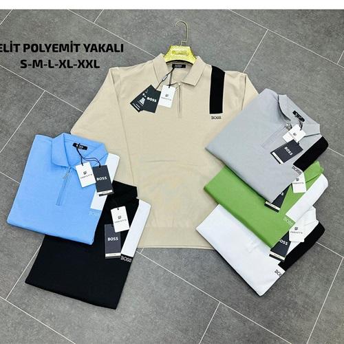 Farfetch Erkek 2 İp Kabartma Baskılı Elit Polyemit Yakalı Sweat S-2XL
