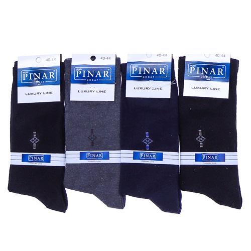 Pınar 6526 Erkek Likralı Desenli Mevsimlik Soket Çorap