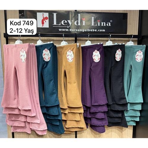 Gül Bebe 749 Kız Çocuk Zerda İspanyol Paça Tayt 2-12 Yaş (5 Li)