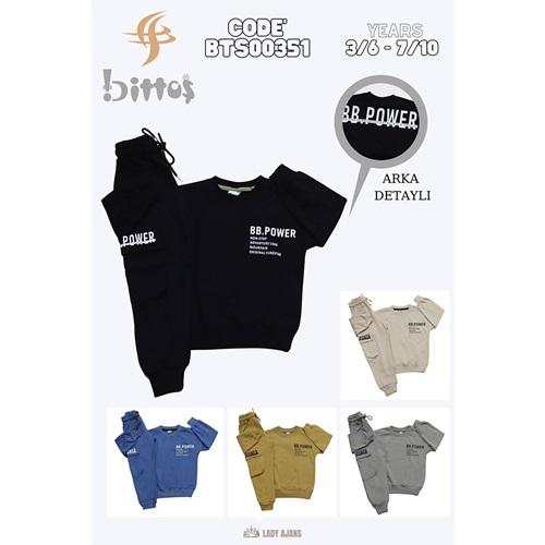 Bittoş Bts 0351 Erkek Çocuk 2 İp Bb Power Baskılı Takım 7-10 Yaş