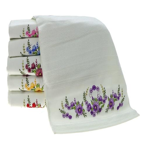 Orkidem 1030 Boşluklu Nakışlı Bukle El Yüz Havlusu 50x90cm