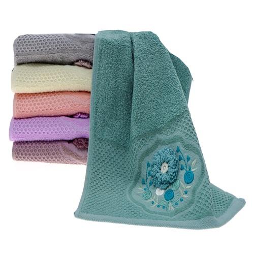 Orkidem 1025 Kadife Çerçeve Elişi Nakışlı Mutfak Havlusu 30x50cm