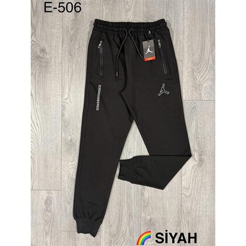 Atrax E-506 Erkek Kompak Baskılı Ribana Paça Eşofman Alt S-2XL