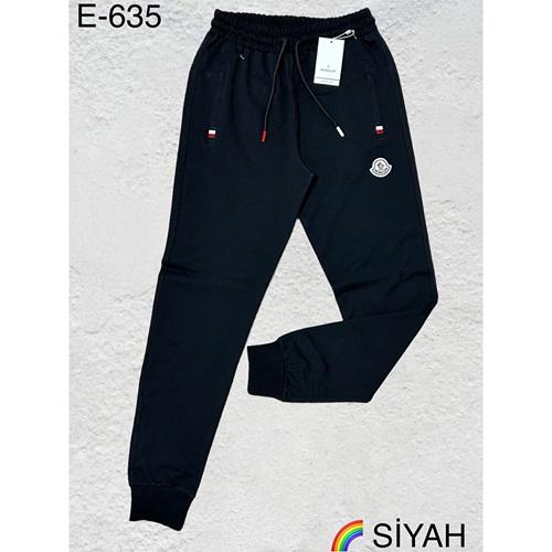 Atrax E-635 Erkek Kompak Moncler Enjeksiyon Baskılı Ribana Paça Eşofman Alt S-2XL