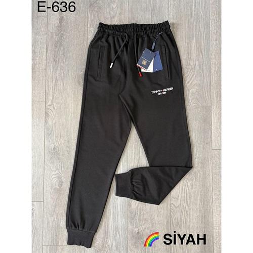 Atrax E-636 Erkek Kompak Tommy Hılfıger Nakışlı Ribana Paça Eşofman Alt S-2XL