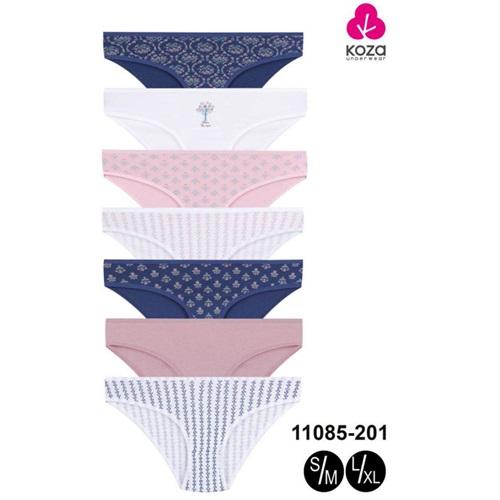 Koza 11085-201 Bayan Desenli 7 li Slip Bikini