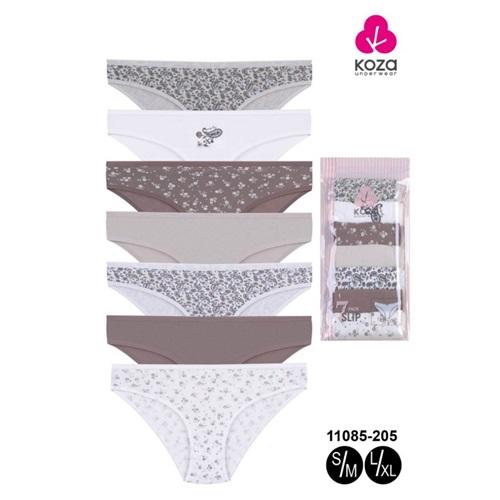 Koza 11085-205 Bayan Desenli 7 li Slip Bikini