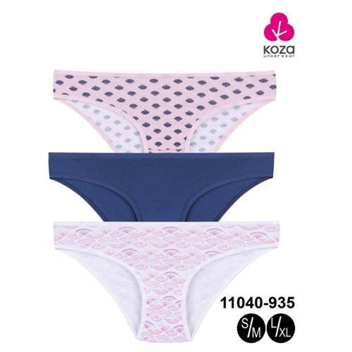 Koza 11040-935 Bayan Desenli 3 Lü Külot