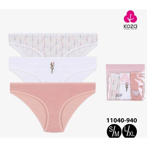 Koza 11040-940 Bayan Desenli 3 Lü Külot